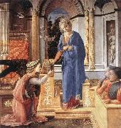 Fra Filippo Lippi, The Annunciation with two Kneeling Donors